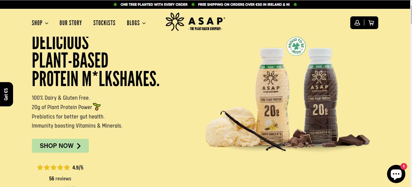 Plant Based Milkshakes