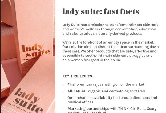 Lady Suite Pitch Deck Design