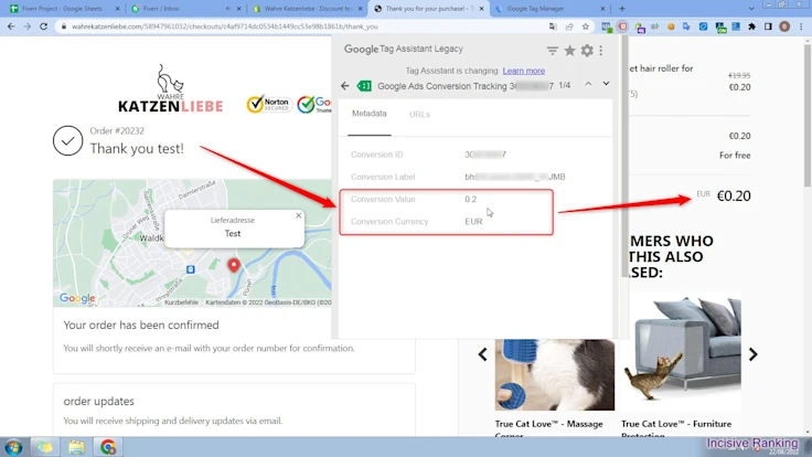 G Ads Conversion Tag – Purchase