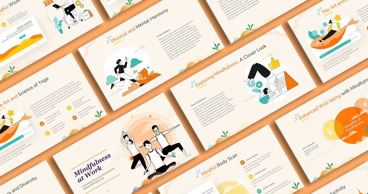 Mindfulness Pitch Deck Design