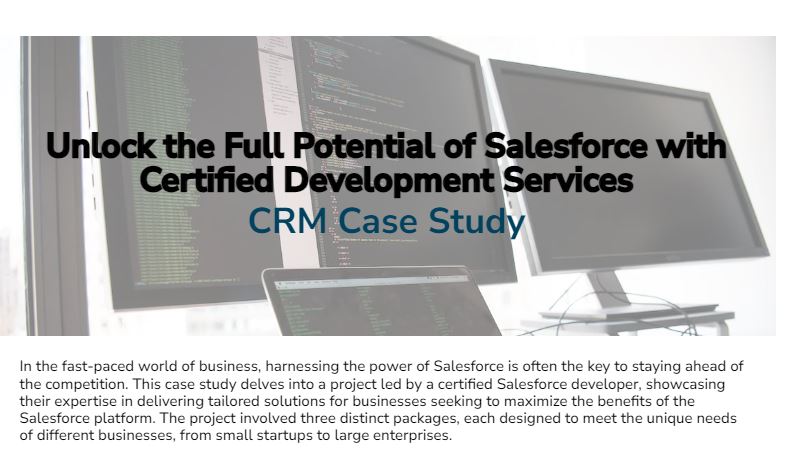 Unlock the Full Potential of Salesforce with Certified Development Services
